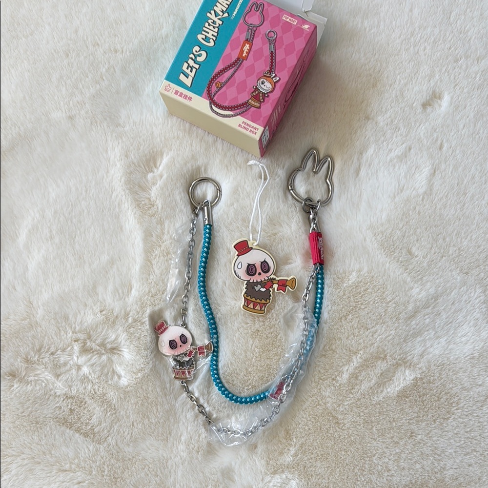 POPMART Let’s Checkmate Pendant Blind Box - Open Box - Pawn Labubu